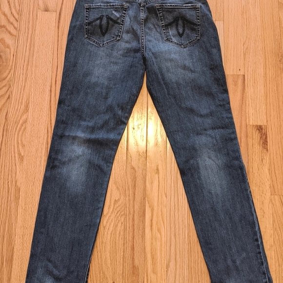 Level 99 Morgan Slouchy Straight Medium Blue Button Fly Denim - Picture 3 of 11